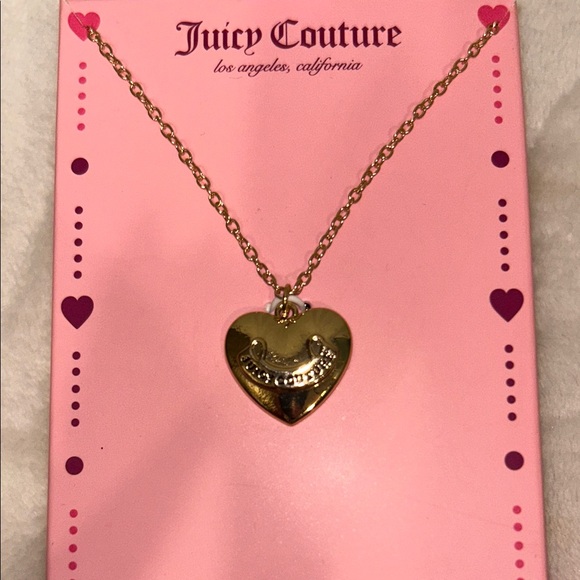 Juicy Couture Gold Heart Necklace - Picture 2 of 2